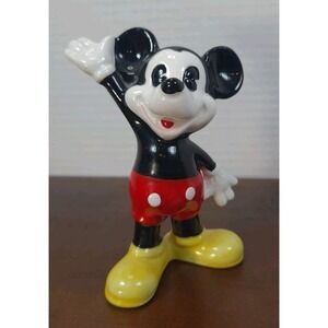 Vintage Walt Disney World Mickey Mouse 4" Ceramic‎ Figurine